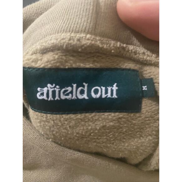 Afield Out Hoodie Men's Medium Tan Devils Tower Mountaineering Sweatshirt NWT - Picture 7 of 7